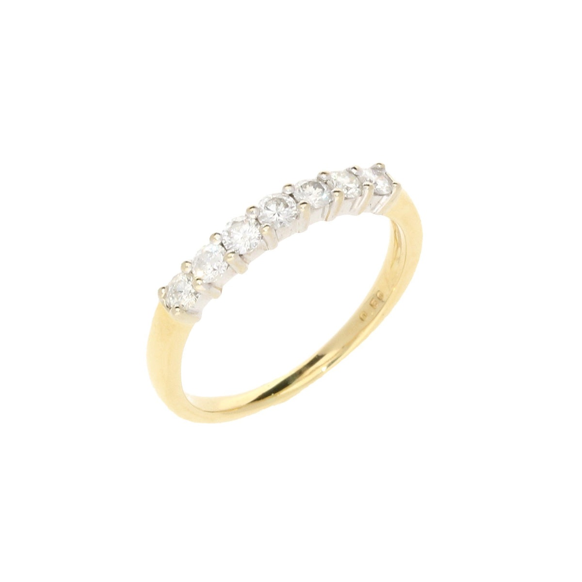 18ct Yellow Gold Half Eternity Ring 0.50ct