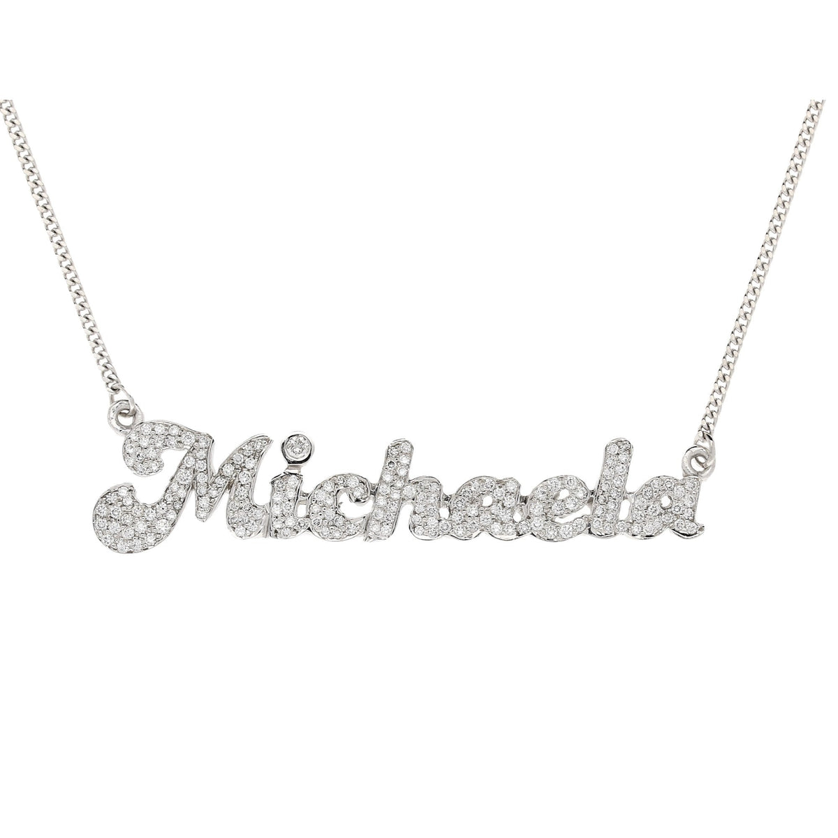 18ct White Gold 'Michaela' Diamond Pendant - 1.50ct
