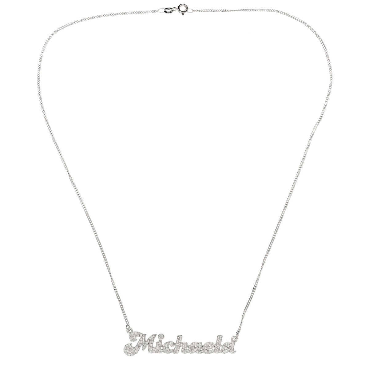18ct White Gold 'Michaela' Diamond Pendant - 1.50ct