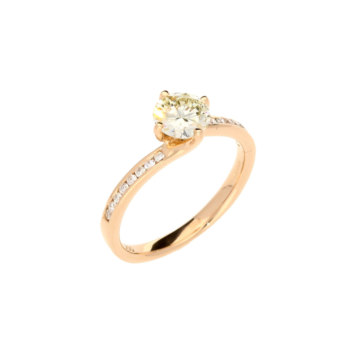 18ct Rose Gold Diamond Engagement Ring - 0.88ct