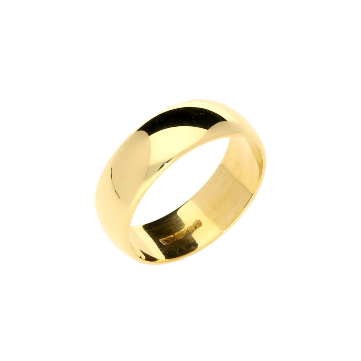 18ct Yellow Gold 6mm Wedding Ring - 5.9g