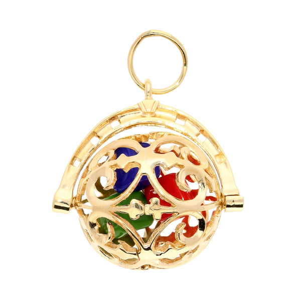 9ct Yellow Gold Dice Pendant - 6.5g
