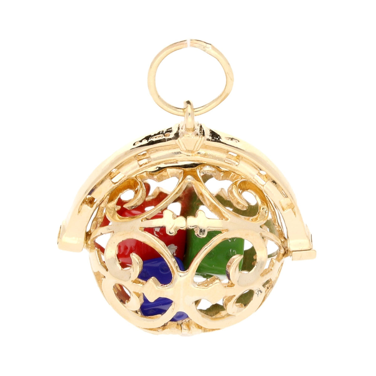 9ct Yellow Gold Dice Pendant - 6.5g