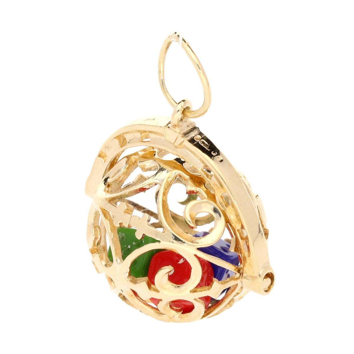 9ct Yellow Gold Dice Pendant - 6.5g