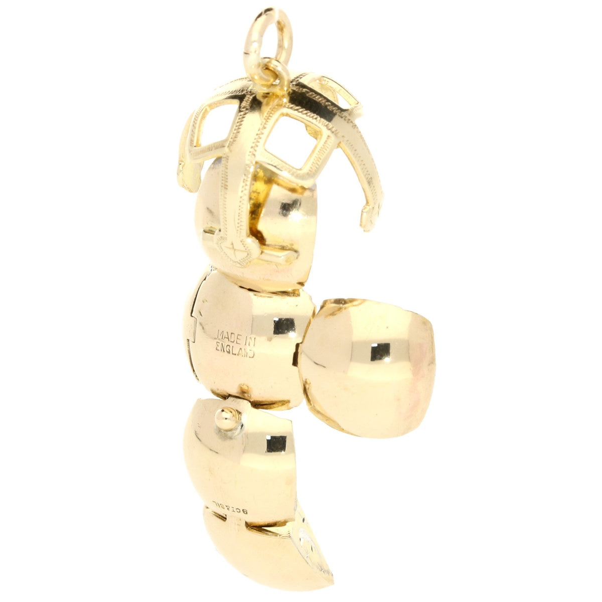 9ct Yellow Gold & Silver Masonic Ball Pendant/Charm 12.7g