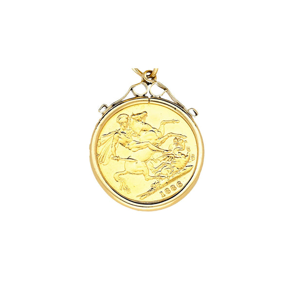 9ct Yellow Gold 4x Full Sovereign Bracelet - 113.0g