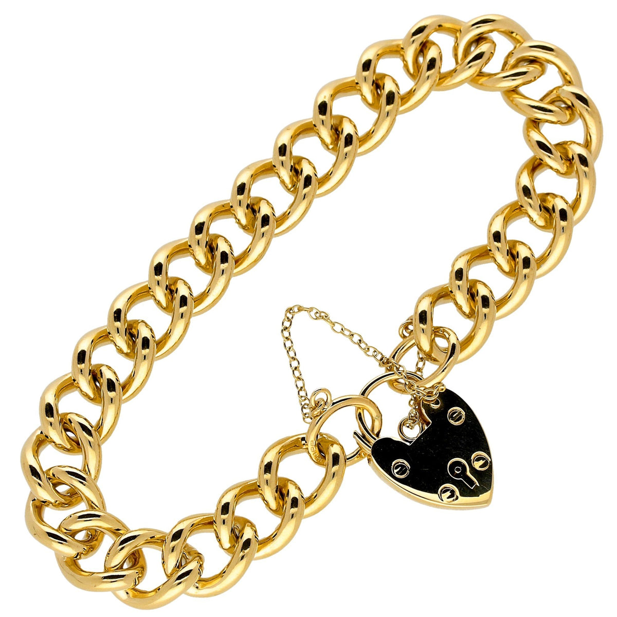 9ct Yellow Gold Ladies Charm Bracelet - 40.8 grams