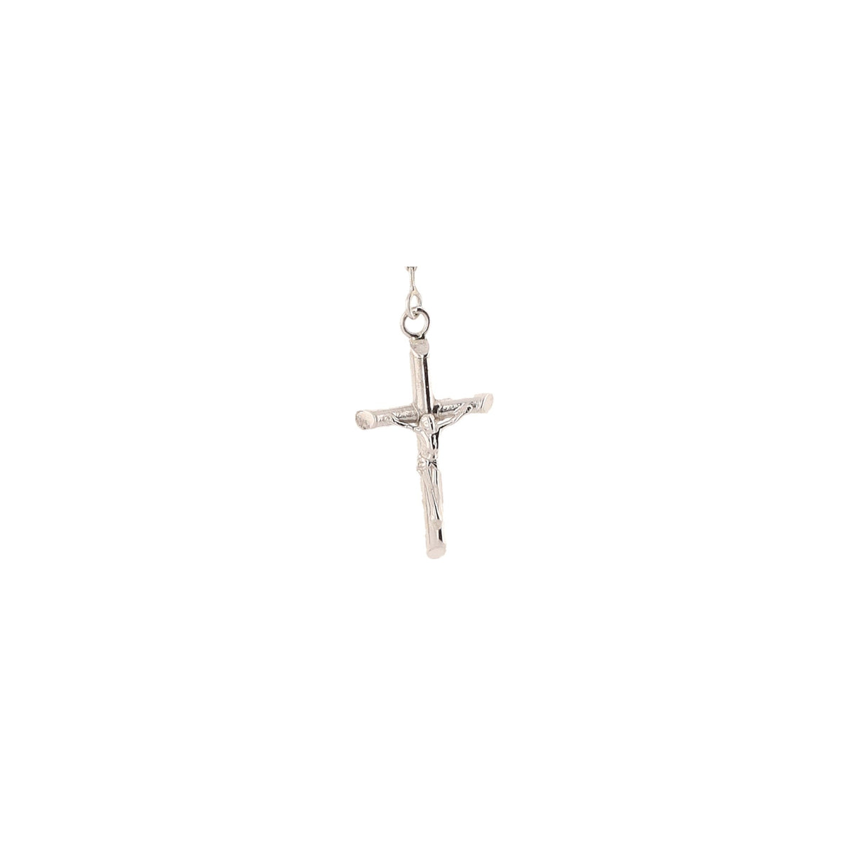 9ct White Gold Rosary Beads -  20.4 grams