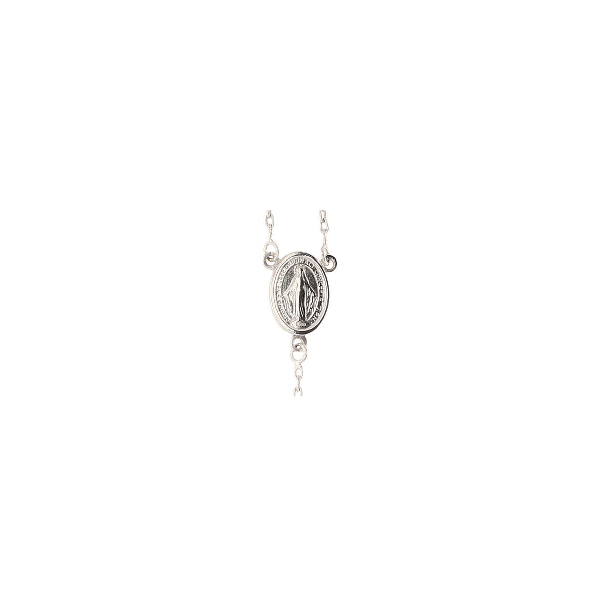 9ct White Gold Rosary Beads -  20.4 grams