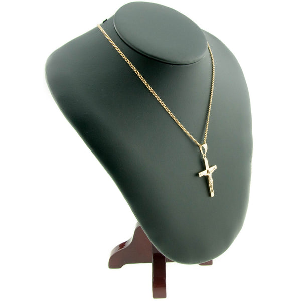 9ct Yellow Gold Crucifix and 20” Chain - 11.0g