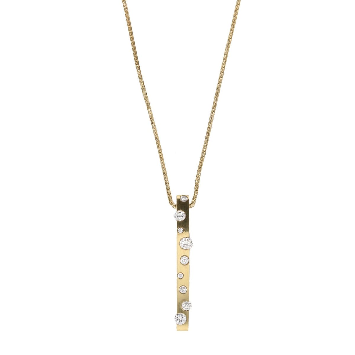 18ct Yellow Gold Diamond Cloud Pendant - 0.38ct