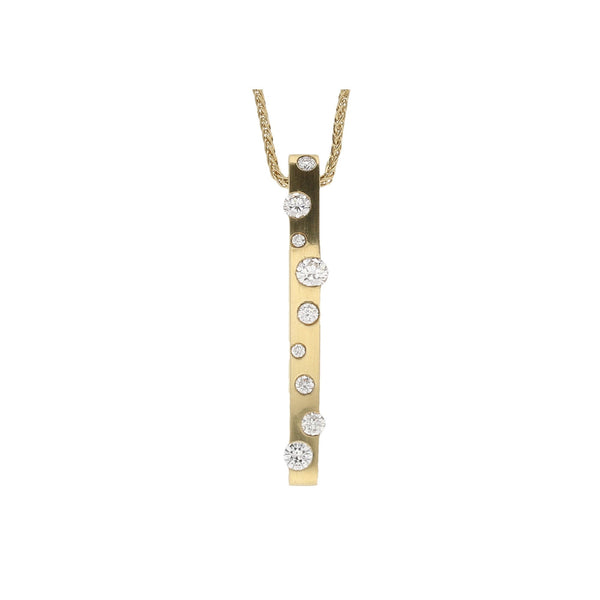 18ct Yellow Gold Diamond Cloud Pendant - 0.38ct