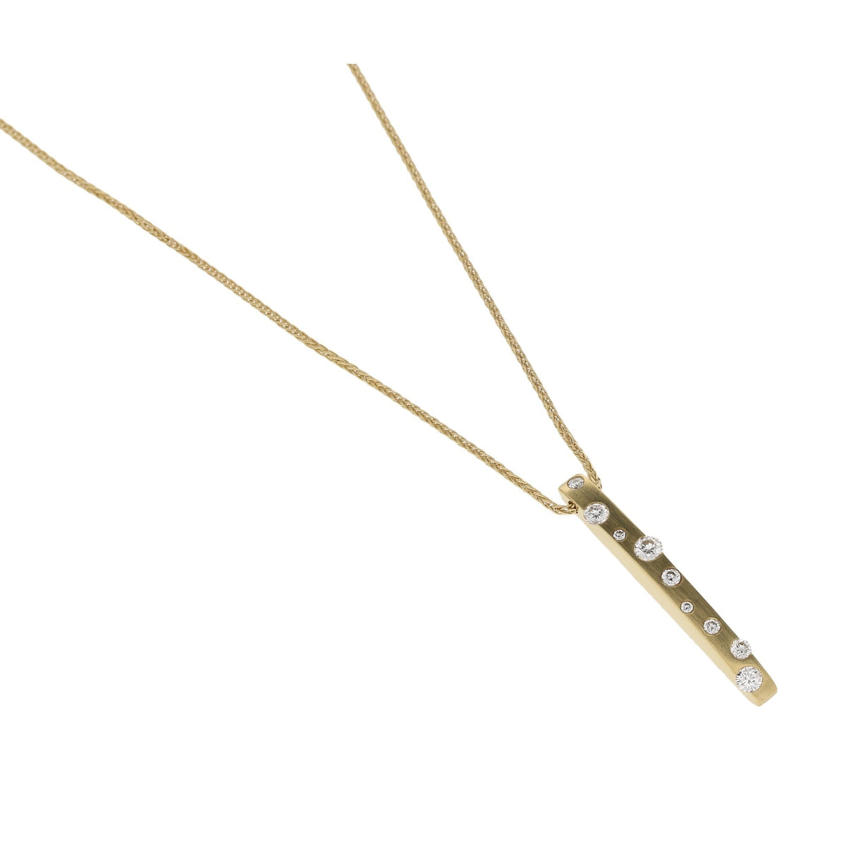 18ct Yellow Gold Diamond Cloud Pendant - 0.38ct