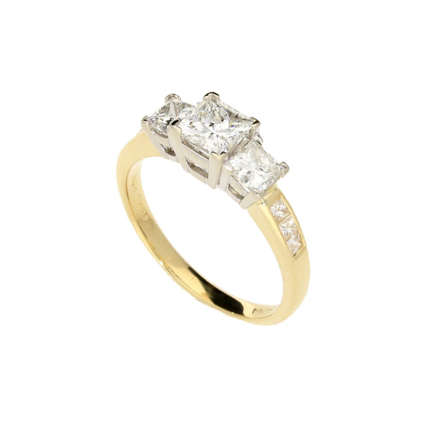14ct Yellow Gold Trilogy 2.04ct Diamond Ring