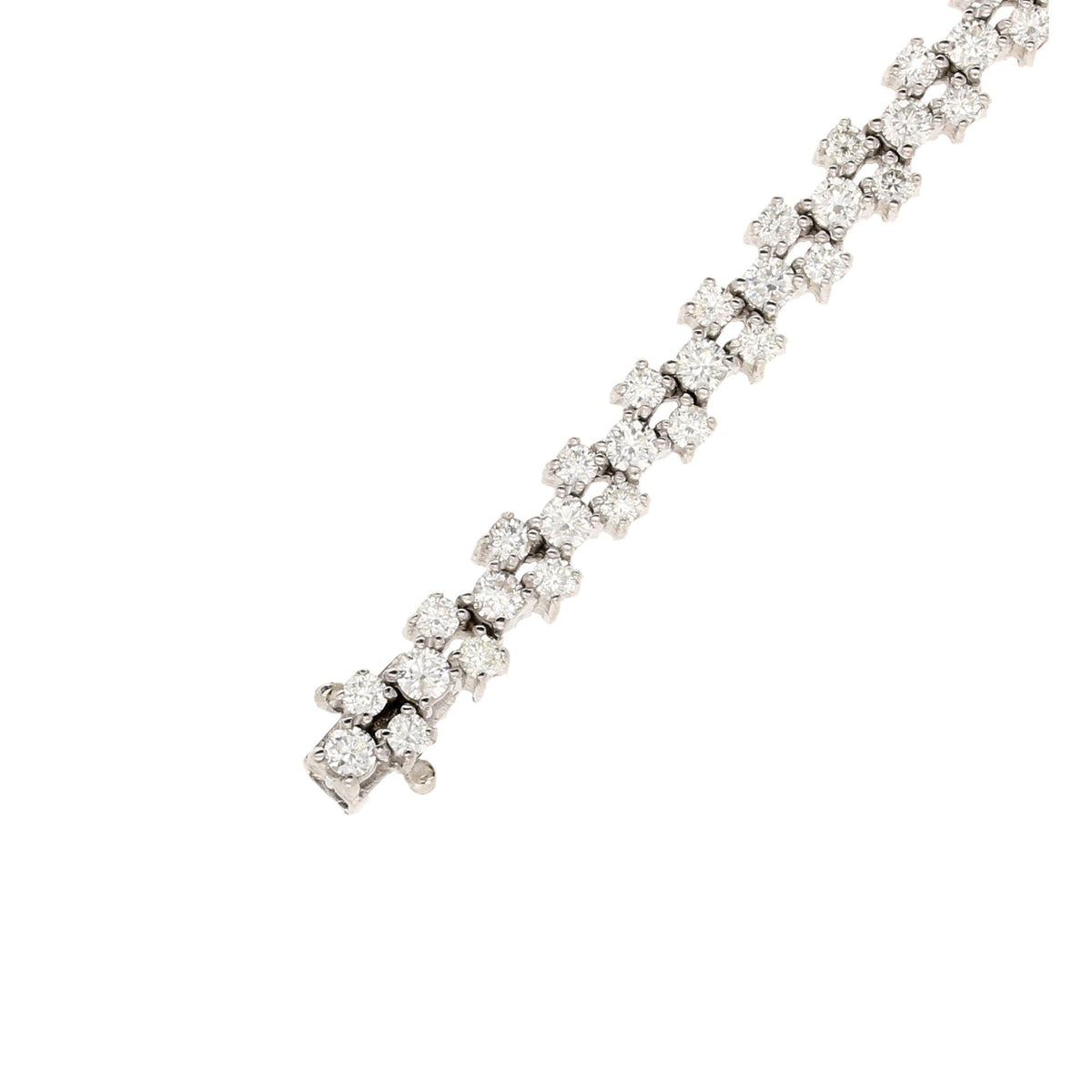 18ct White Gold 3.85ct Diamond Bracelet