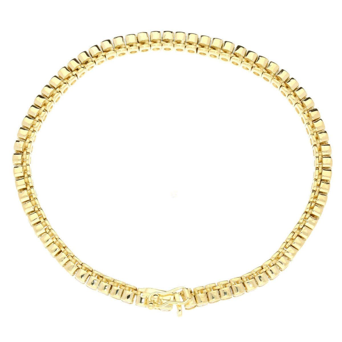 18ct Yellow Gold Diamond Bracelet,  70 x Diamonds - 3.13ct
