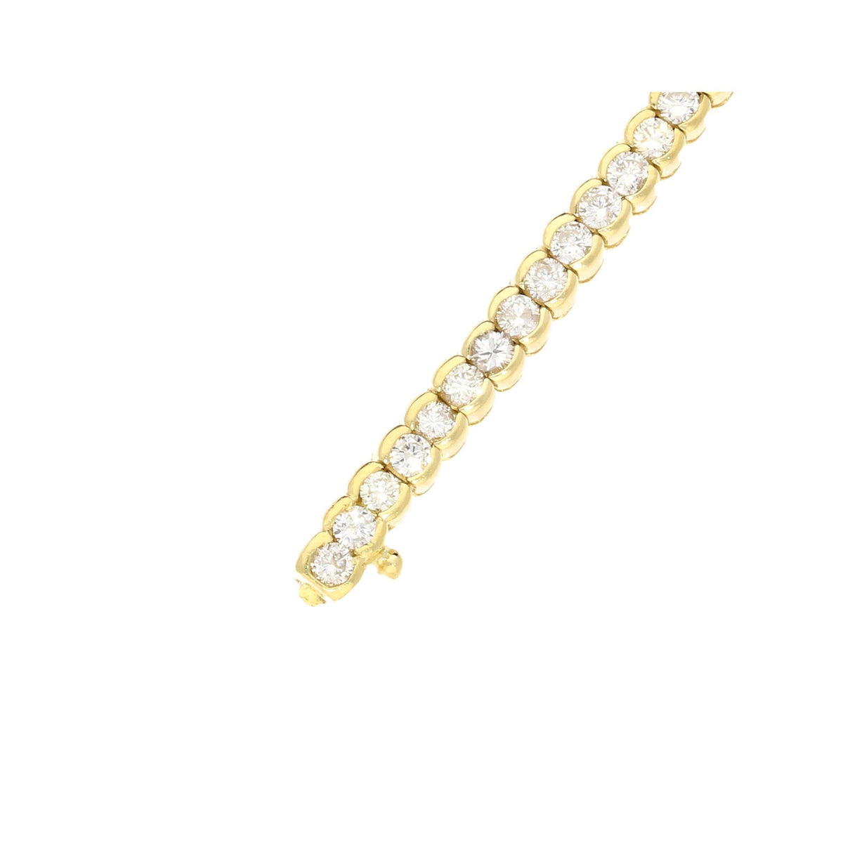 18ct Yellow Gold Diamond Bracelet,  70 x Diamonds - 3.13ct
