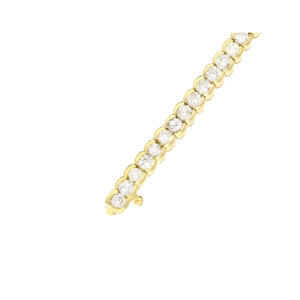 18ct Yellow Gold Diamond Bracelet,  70 x Diamonds - 3.13ct