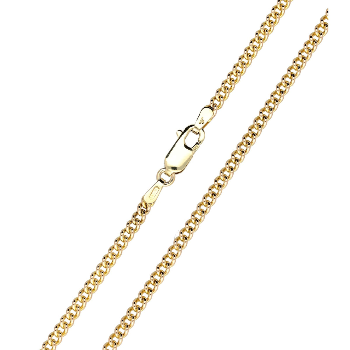 21 inch 9ct Yellow Gold Curb Chain - 11.9g