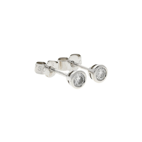18ct White Gold 0.25ct Diamond Stud Earrings