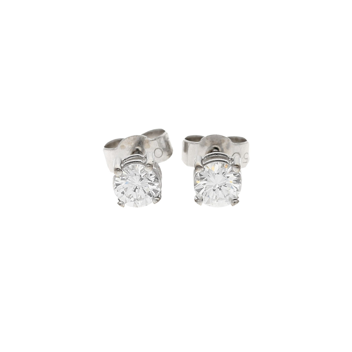 18ct White Gold 0.60ct Diamond Stud Earrings