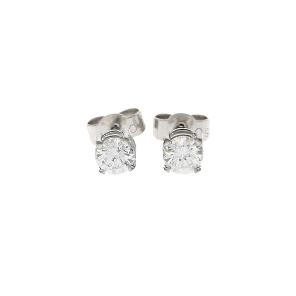18ct White Gold 0.60ct Diamond Stud Earrings