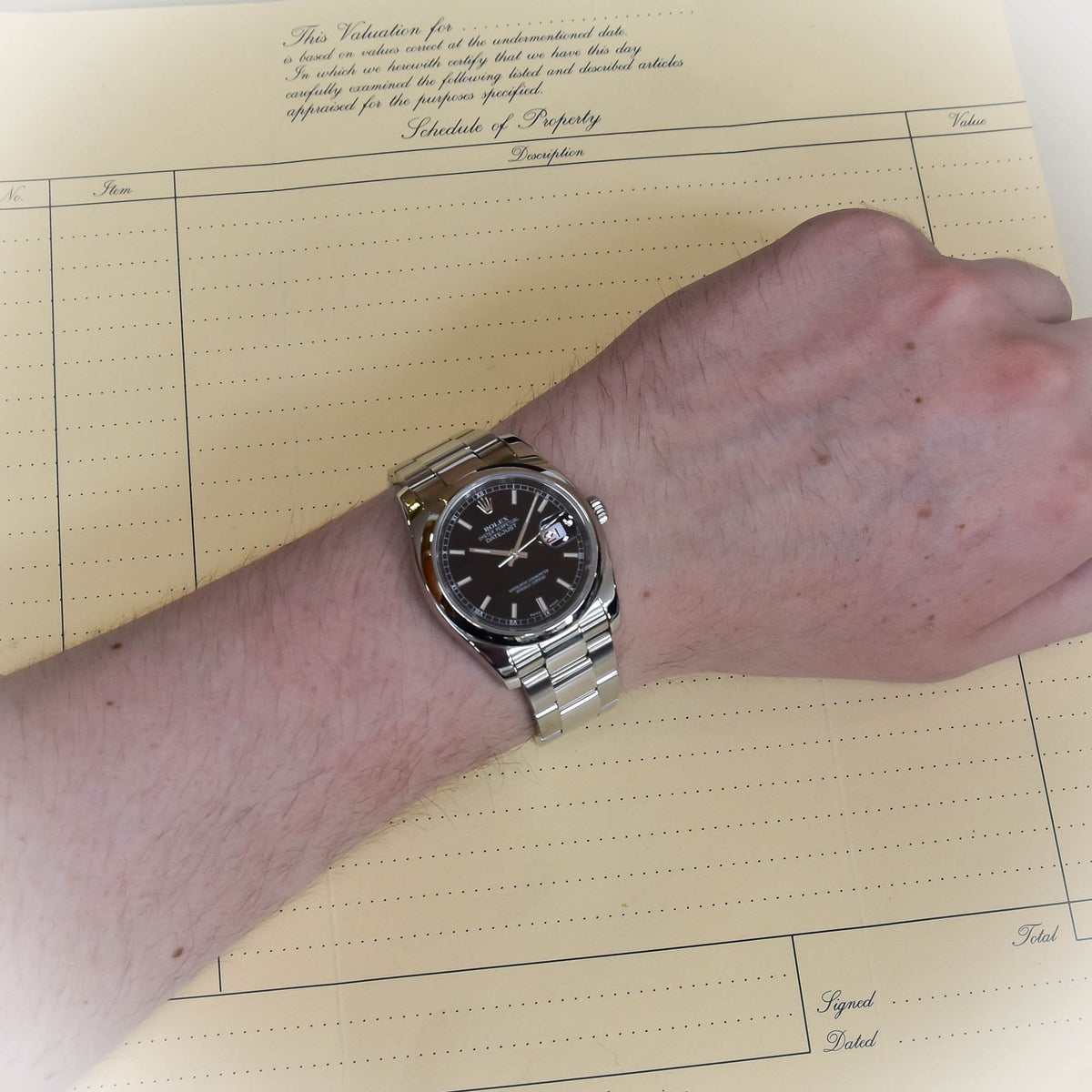 Datejust 116200 - Gents Watch - Black Dial - 2006