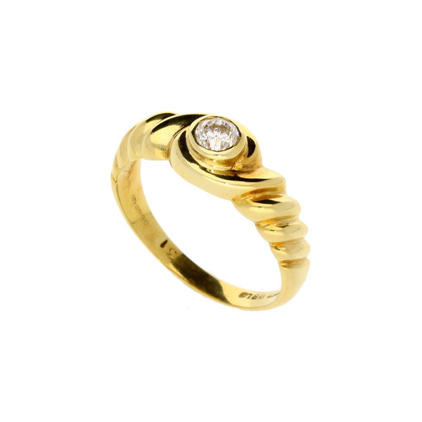 18ct Yellow Gold 0.31ct Diamond Engagement Ring