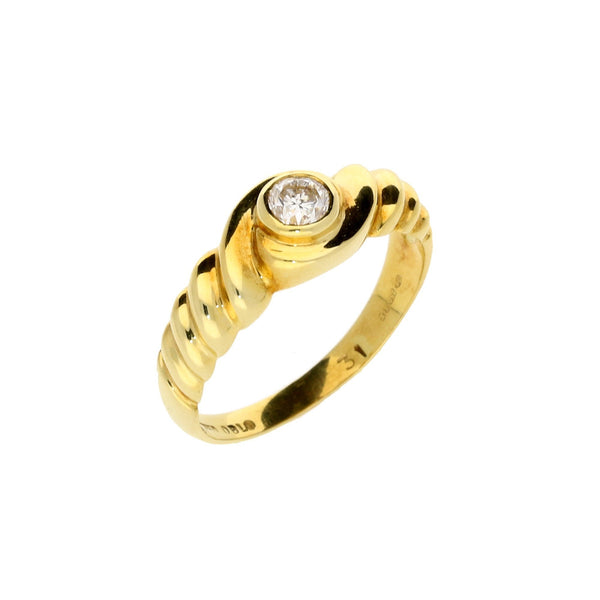 18ct Yellow Gold 0.31ct Diamond Engagement Ring