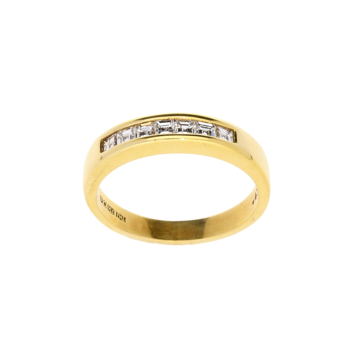 18ct Yellow Gold 0.43ct Diamond Half Eternity Ring