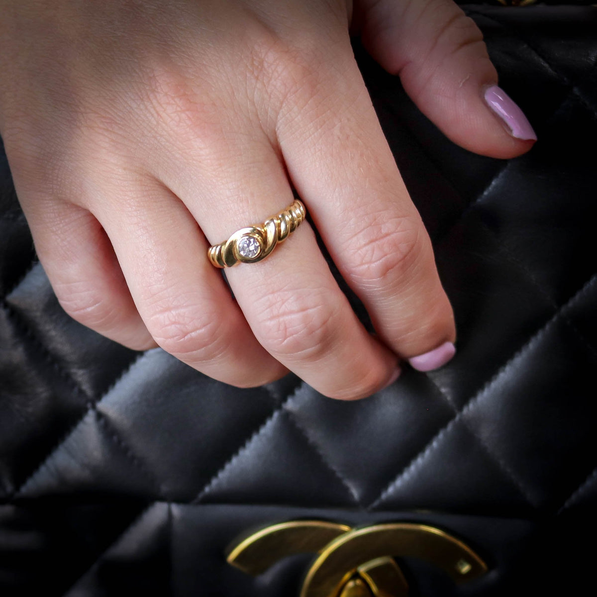 18ct Yellow Gold 0.31ct Diamond Engagement Ring