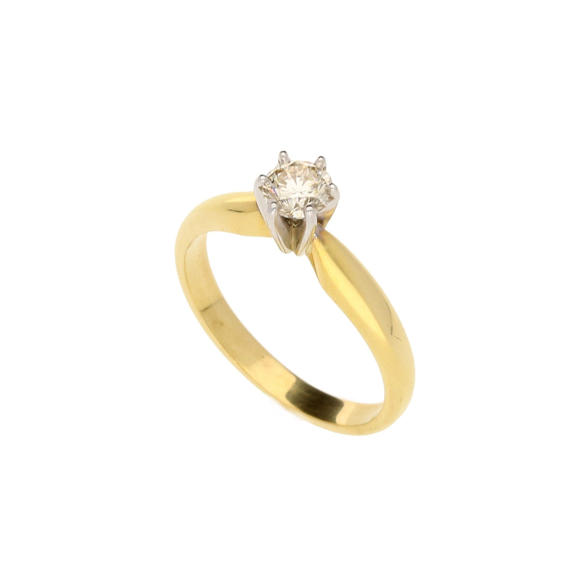 18ct Yellow Gold 0.34ct Diamond Engagement Ring