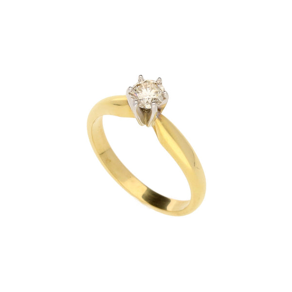 18ct Yellow Gold 0.34ct Diamond Engagement Ring