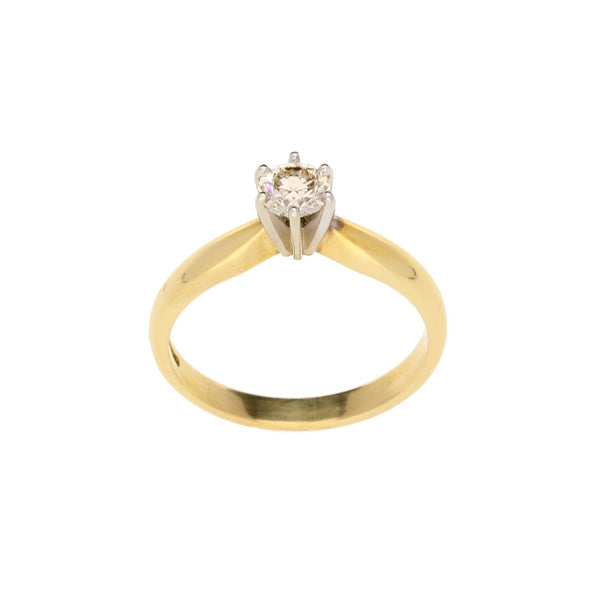 18ct Yellow Gold 0.34ct Diamond Engagement Ring