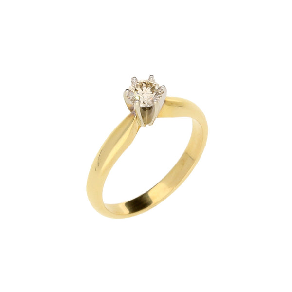 18ct Yellow Gold 0.34ct Diamond Engagement Ring