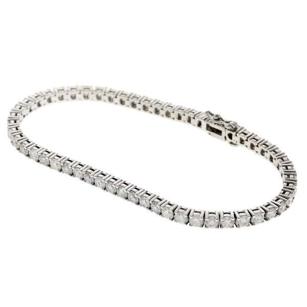 18ct White Gold 7.00ct Diamond Tennis Bracelet
