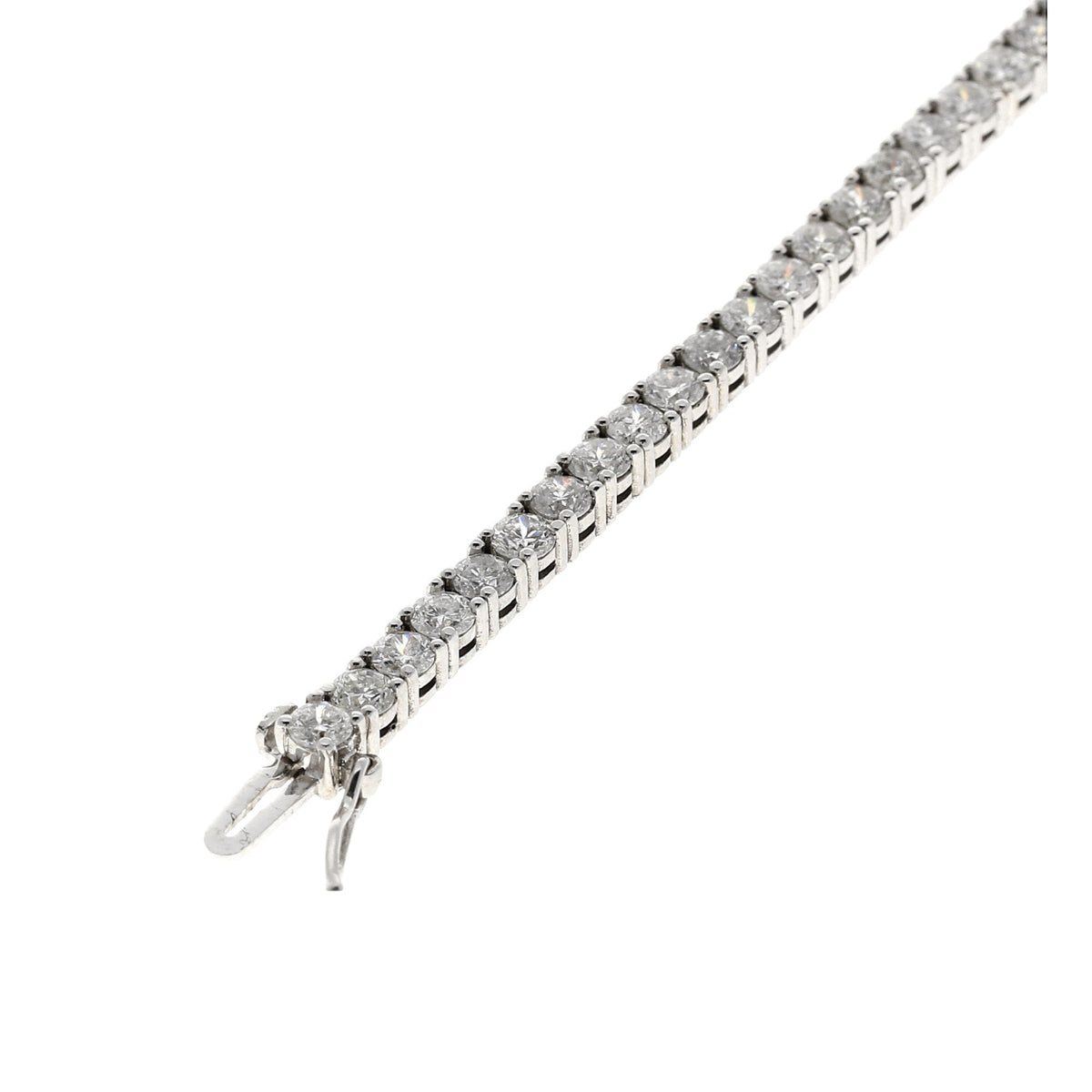 18ct White Gold 7.00ct Diamond Tennis Bracelet