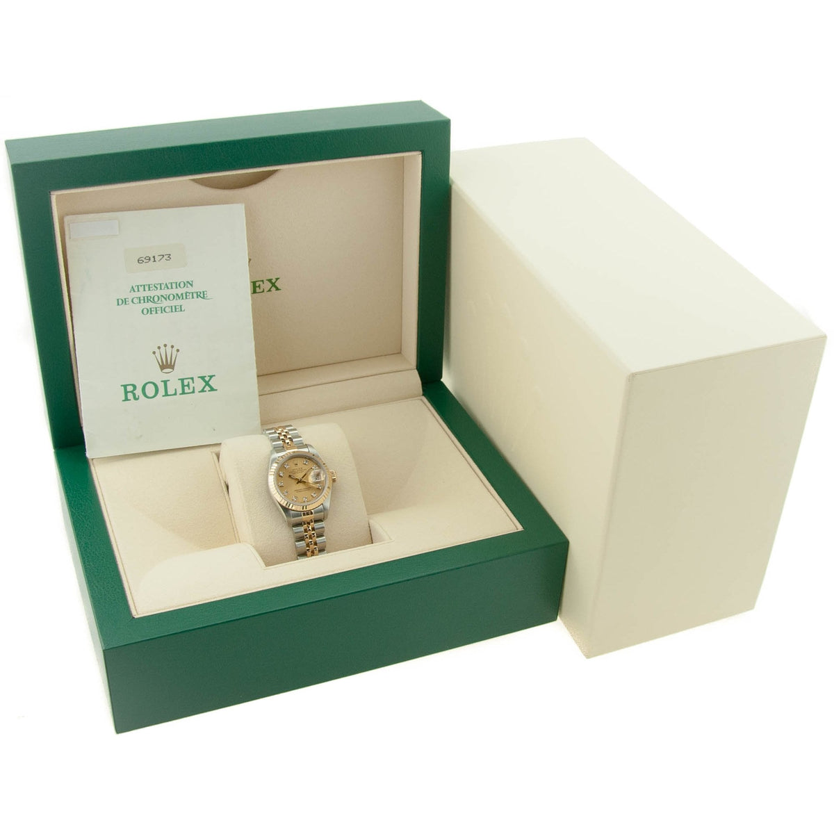 Datejust 69173 - Ladies Watch - Diamond Champagne Dial - 1993