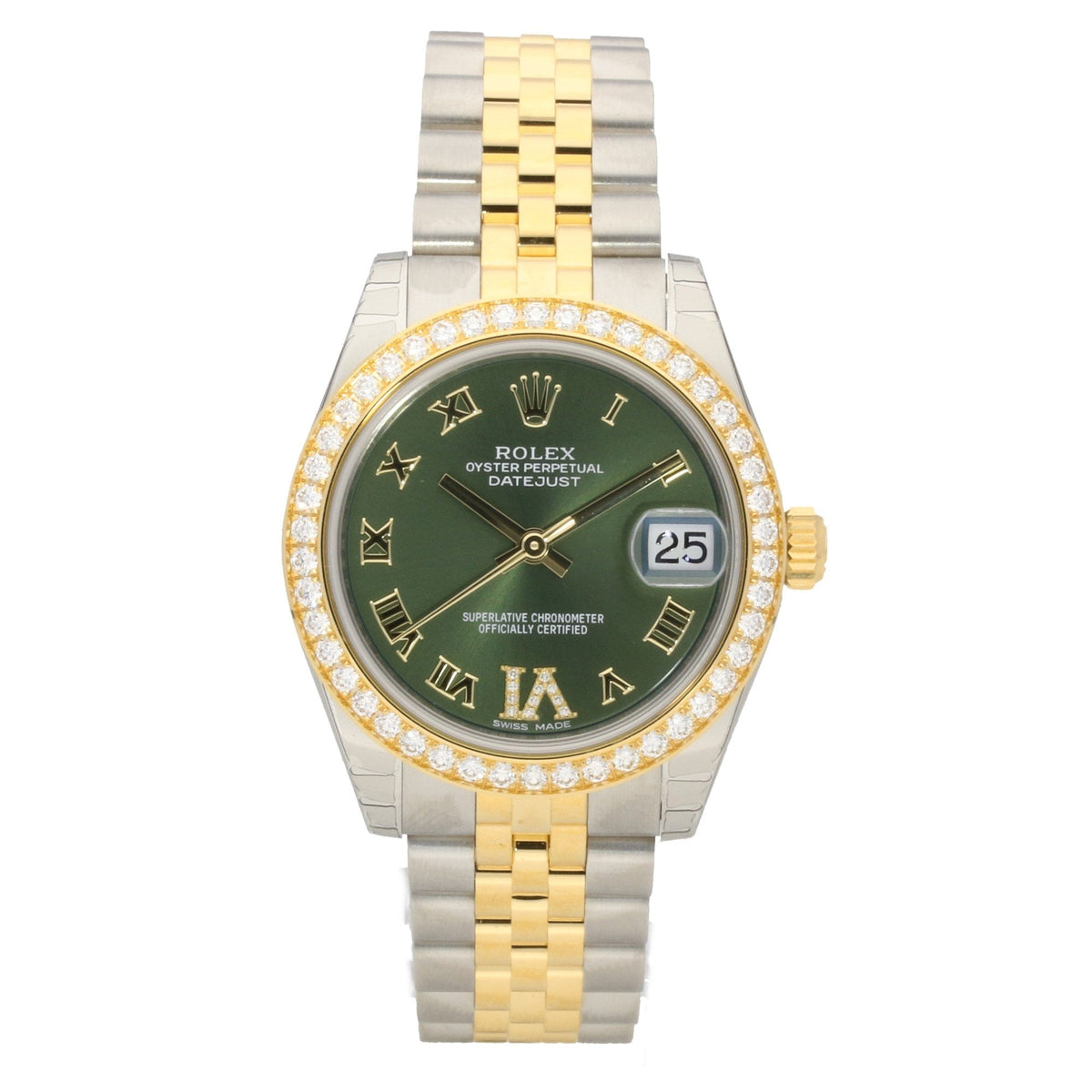 Datejust 178383 - Midsize Watch - Diamond Bezel - Unworn 2018