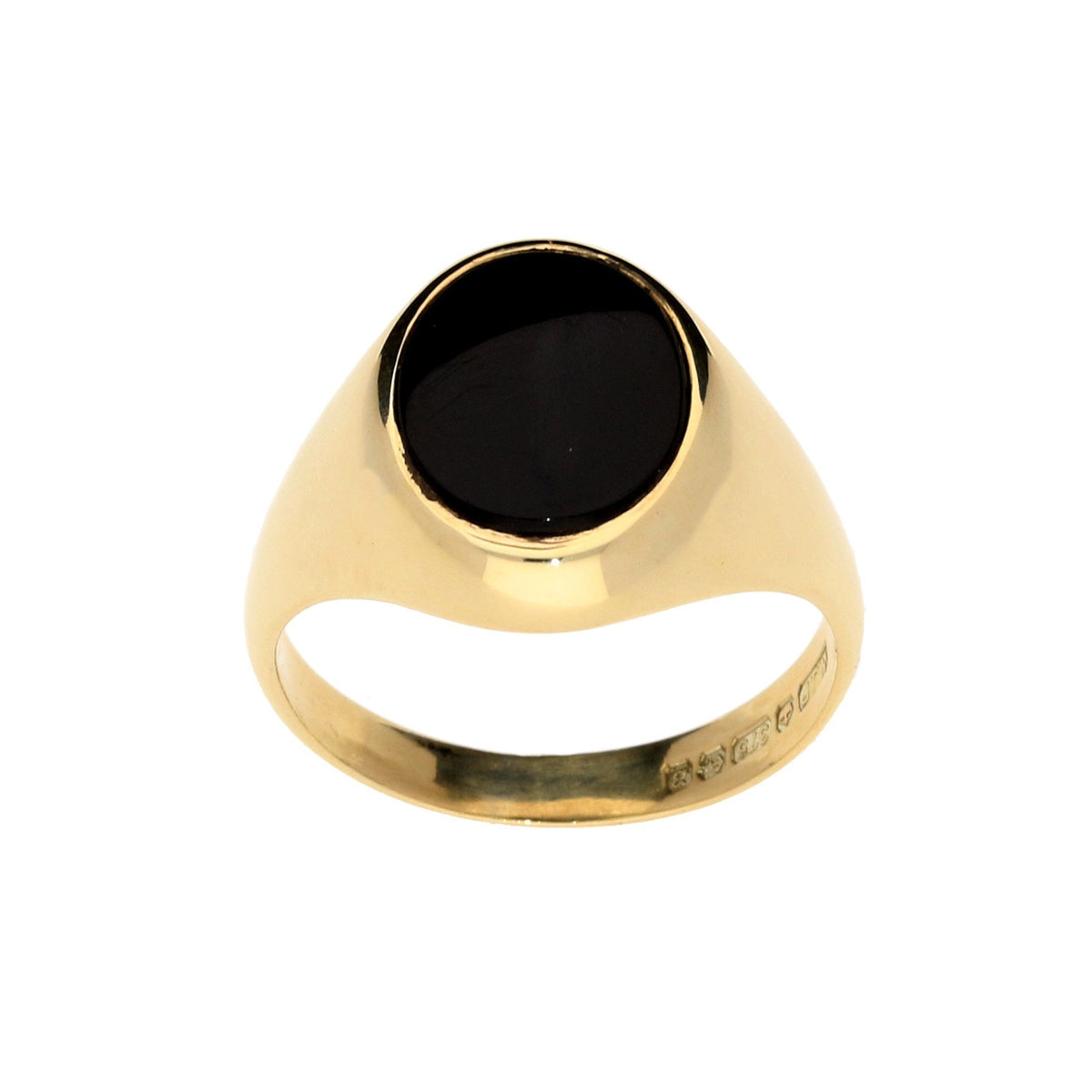 9ct Yellow Gold Gents Onyx Signet Ring
