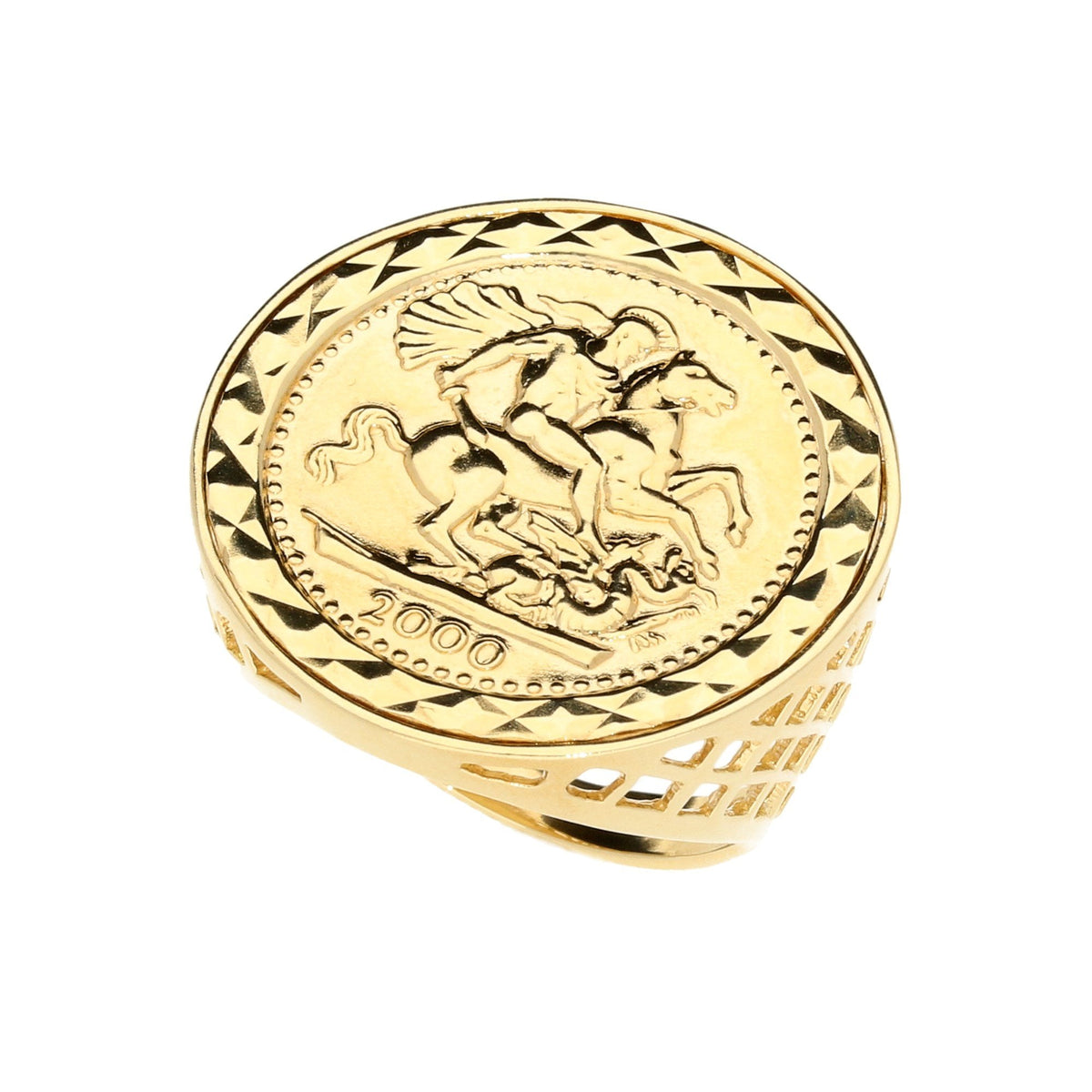 9ct Yellow Gold St George Ring