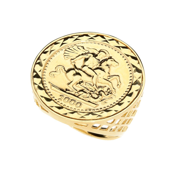 9ct Yellow Gold St George Ring