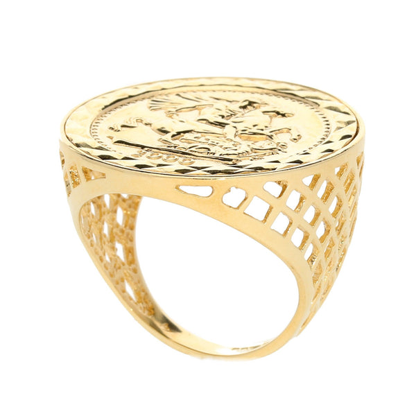 9ct Yellow Gold St George Ring