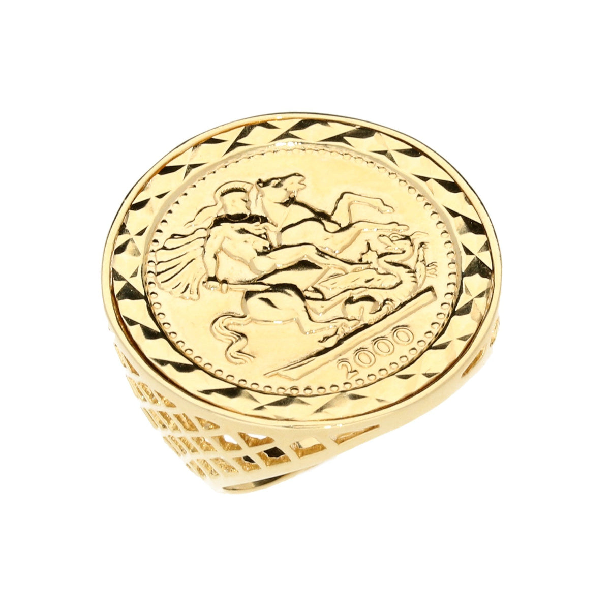 9ct Yellow Gold St George Ring