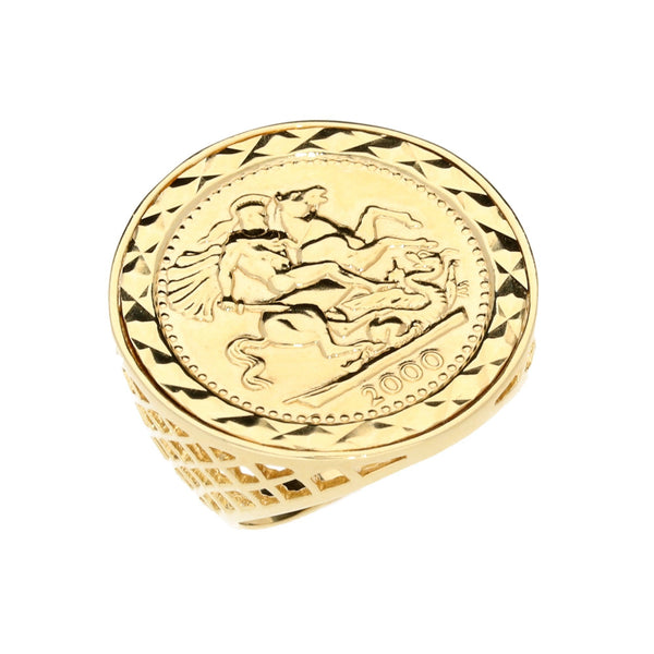 9ct Yellow Gold St George Ring