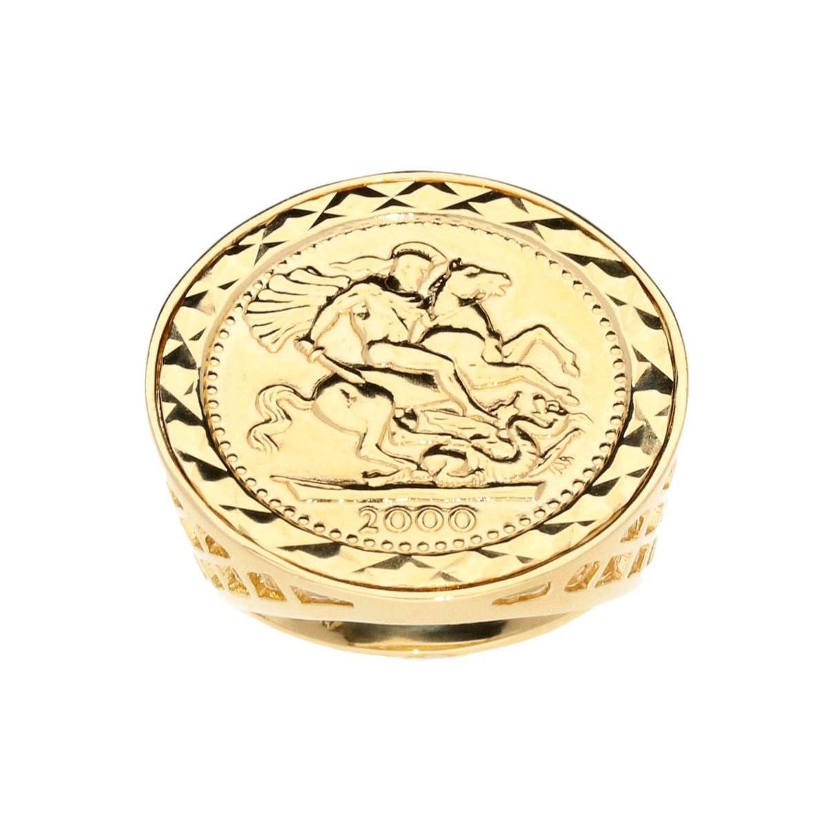 9ct Yellow Gold St George Ring