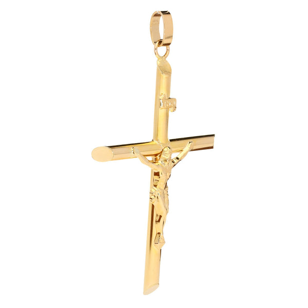 9ct Yellow Gold Large Hollow Crucifix - 4.5g