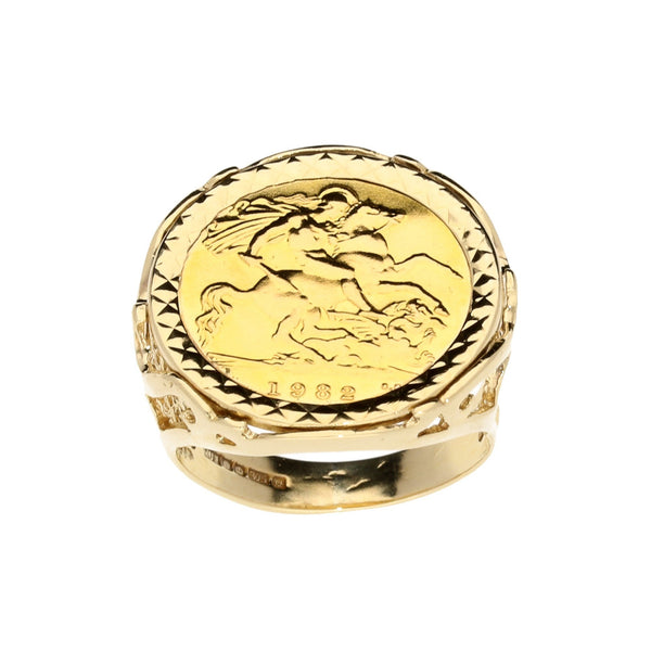 1982 Half Sovereign Gold Ring - 7.5g