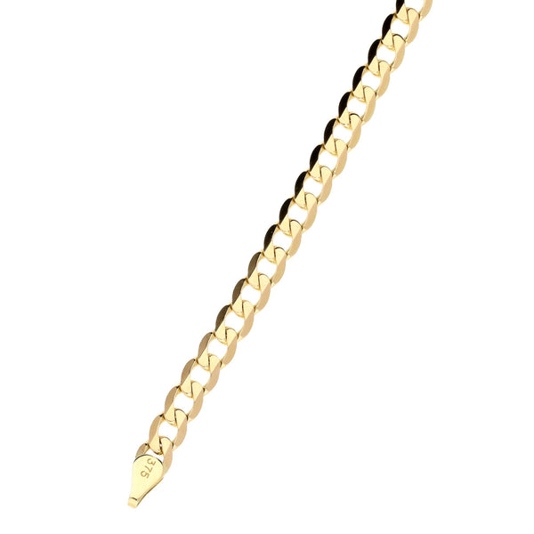 9ct Yellow Gold Curb Bracelet - 6.40g