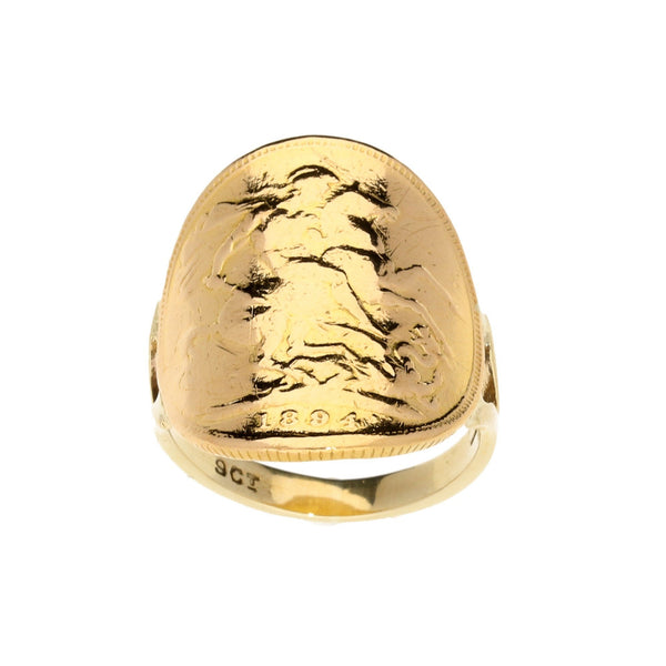 1894 Bent-Over Full Sovereign Ring - 9.10g